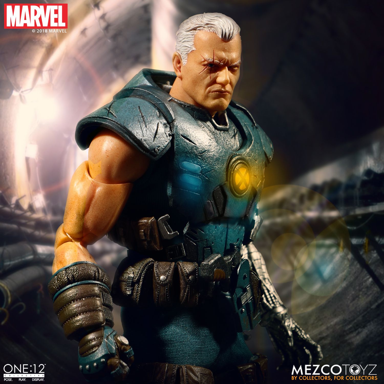 Mezco Toyz One:12 Collective Marvel Comics Cable 1/12 Scale Action Figure - Premium Collectible Toy for Marvel Fans, Gift for Comic Lovers | Display, Photography, Cosplay & Collection