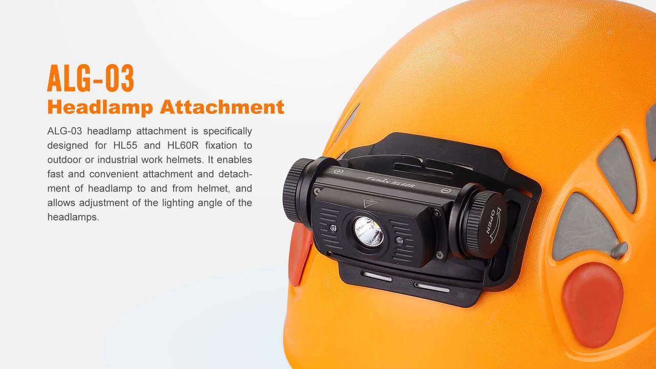 Fenix ALG-03 V2.0 Headlamp Helmet Mount - Perfect for Camping, Hiking & Night Cycling Accessories