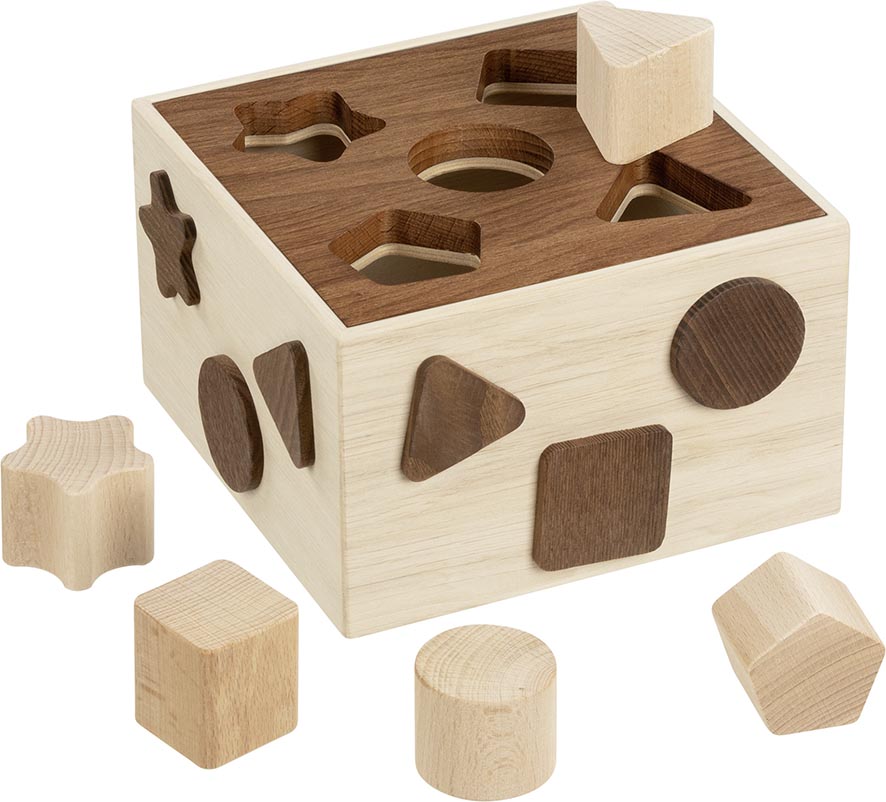 Goki Wooden Nature Sorting Box - Montessori Learning Toy for Kids - Educational Color & Shape Matching Game - Perfect for Preschool, Classroom & Home Play