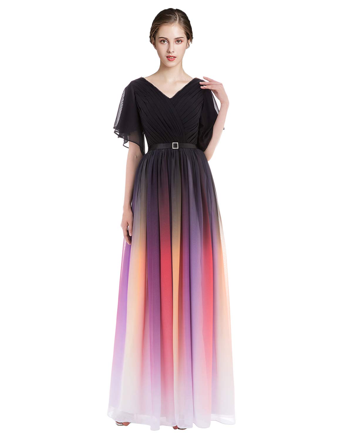 Elegant Chiffon Prom Dresses for Women - Long Halter Formal Evening Gowns for Homecoming, Wedding Guest & Special Occasions