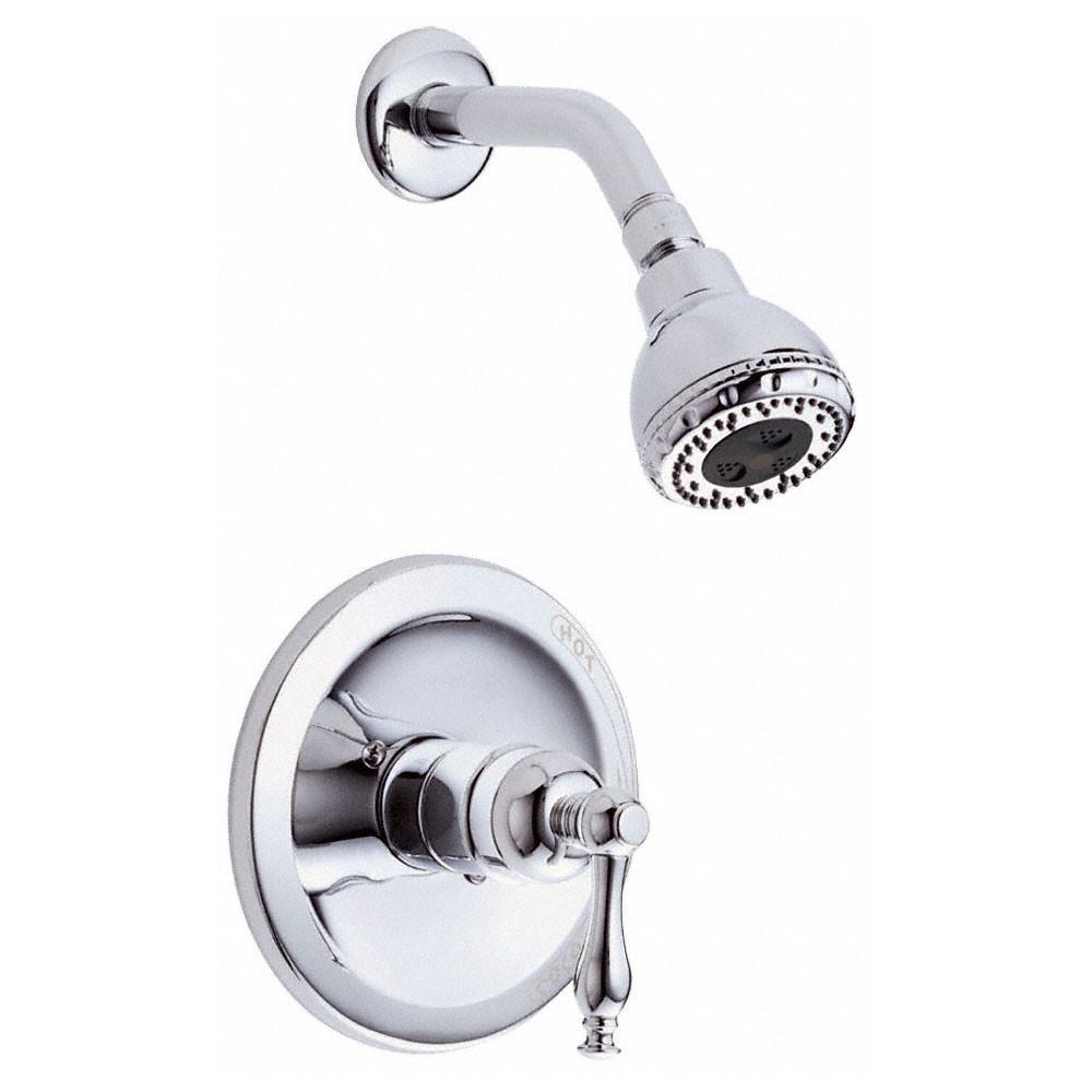 Danze Sheridan Chrome Single Handle Shower Faucet with Rough-in Valve - Modern Bathroom Fixture for Home & Hotel Renovation