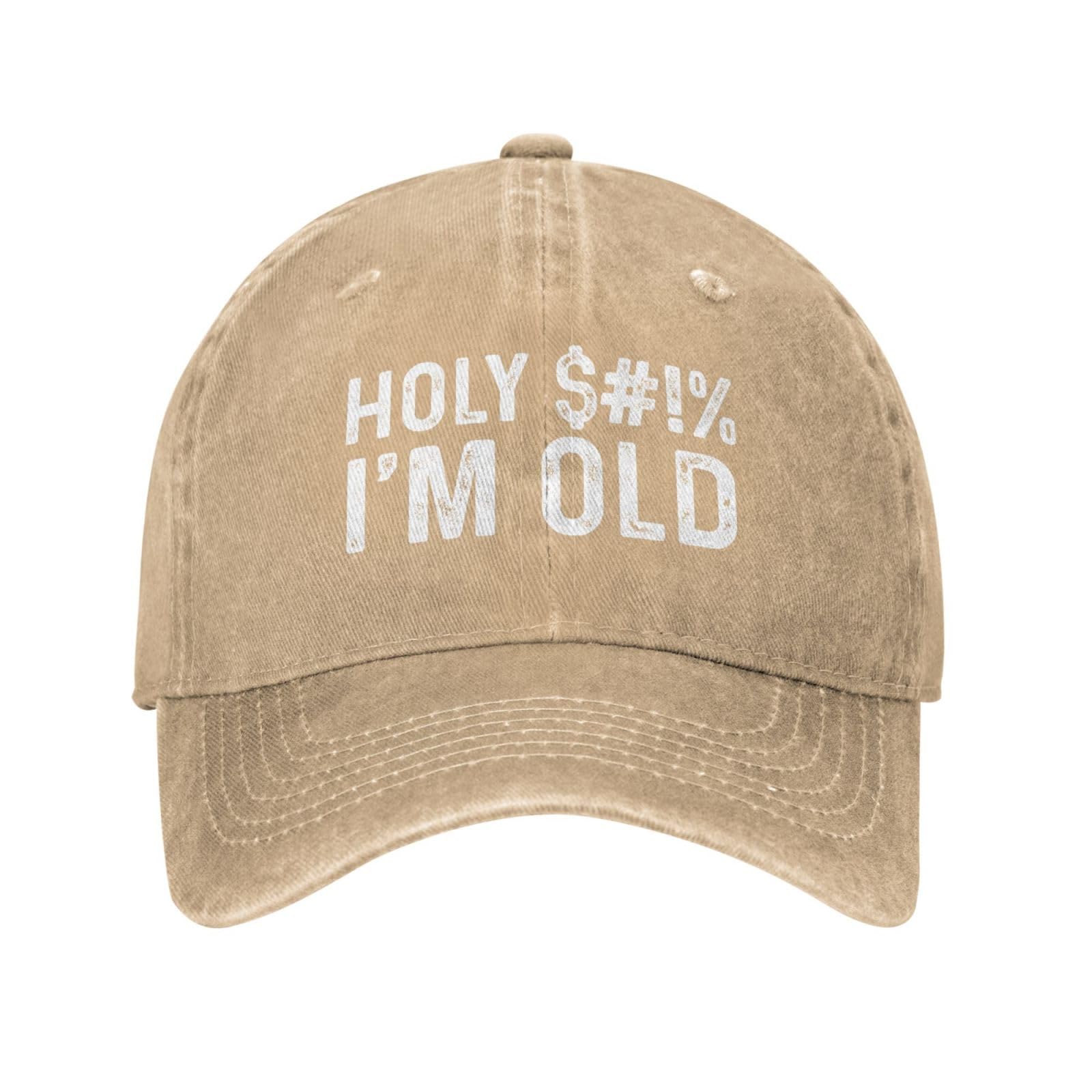 Funny Dad Hat for Men - Holy $#!% I'm Old Vintage Baseball Cap - Cool Gifts for Fathers, Husband, Grandpa - Perfect for Birthday, Father's Day & Casual Outings