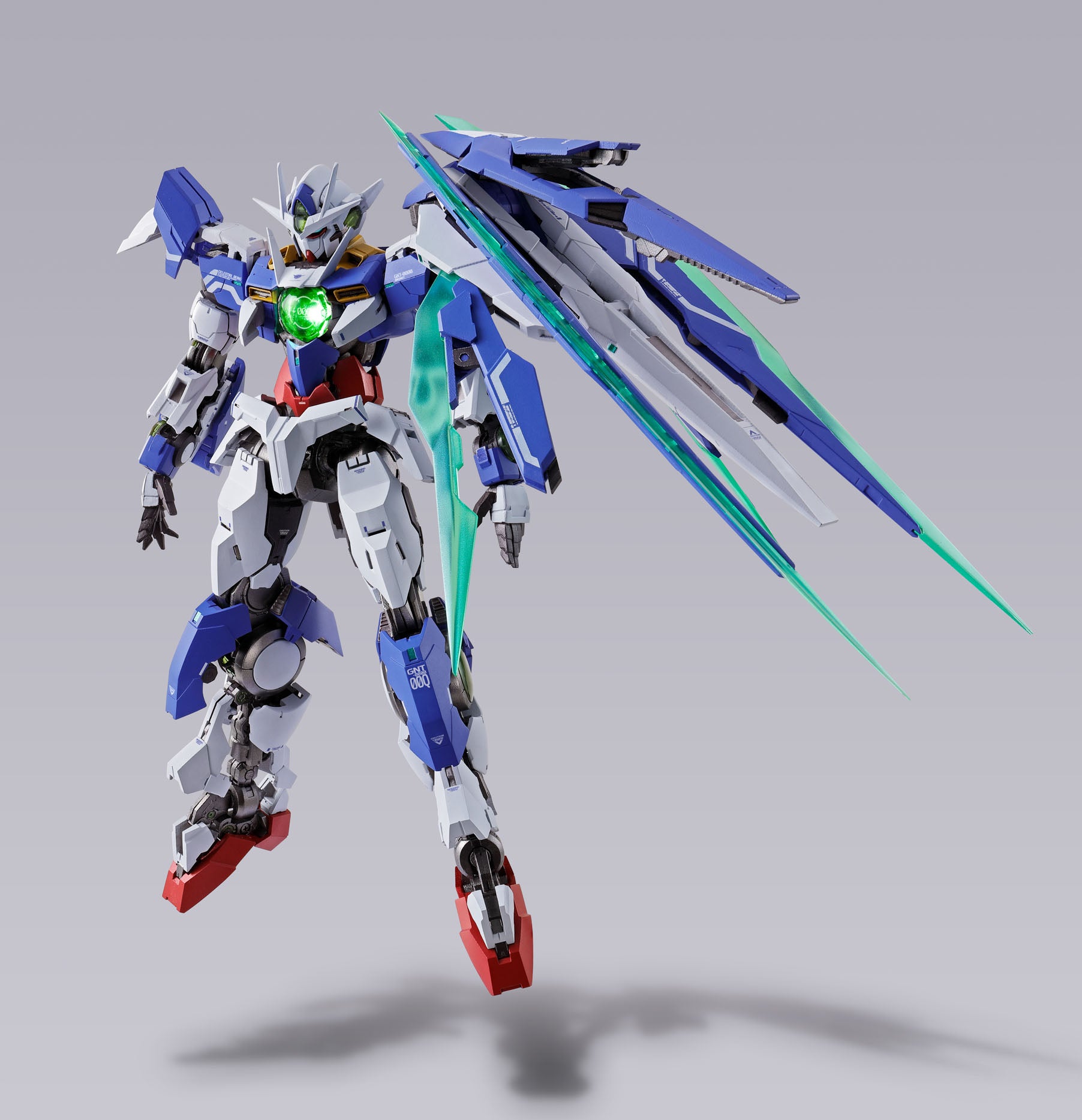 Bandai Metal Build Gundam 00 Qan[t] (Quanta) Action Figure - Premium Collectible Model Kit for Anime Fans & Gundam Enthusiasts - Perfect for Display, Cosplay & Gift Giving