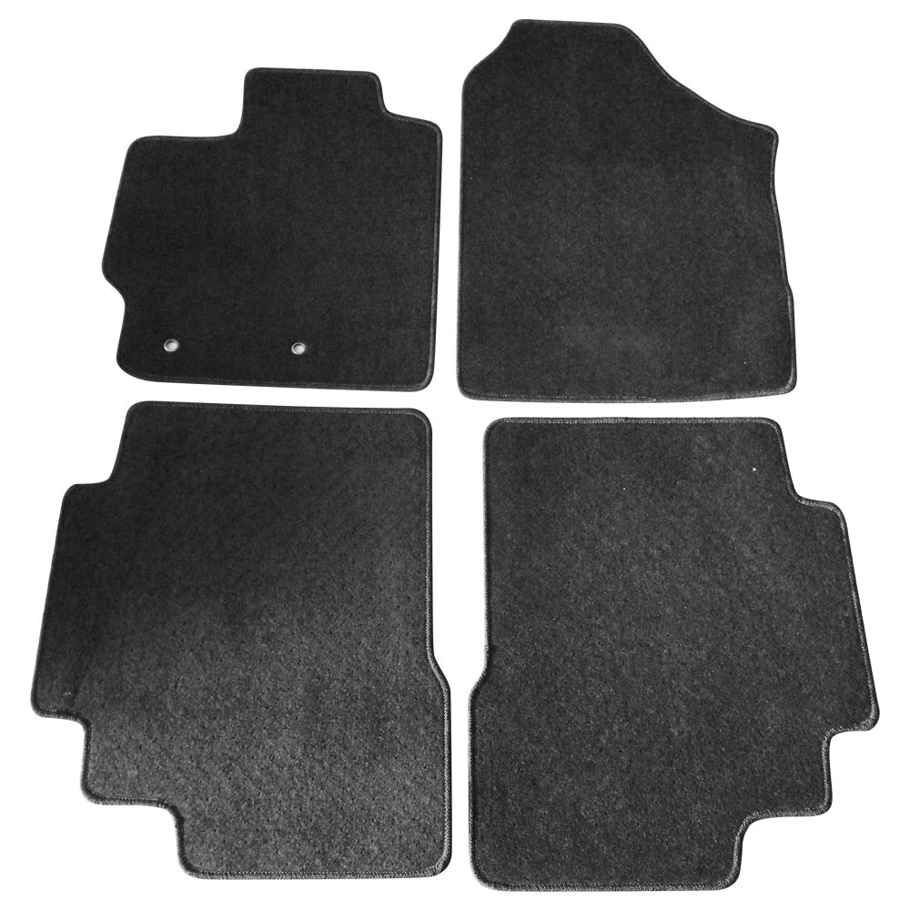 FREEMOTOR802® Premium Nylon Car Floor Mats for 2007-2012 Toyota Yaris Sedan - 4PCS Non-Slip Custom Fit Floor Liners | Durable Interior Accessories Replacement (Black) | Perfect for Daily Commute, Road Trips & All-Weather Protection