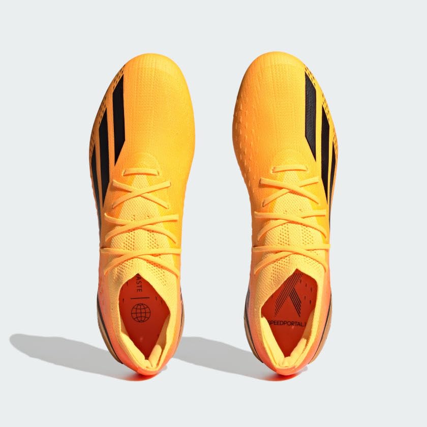 Adidas X Speedportal.1 FG Soccer Cleats - Solar Gold, Core Black & Team Solar Orange - Men's Size 41 1/3 EU | Firm Ground Football Boots for Professional Matches & Training
