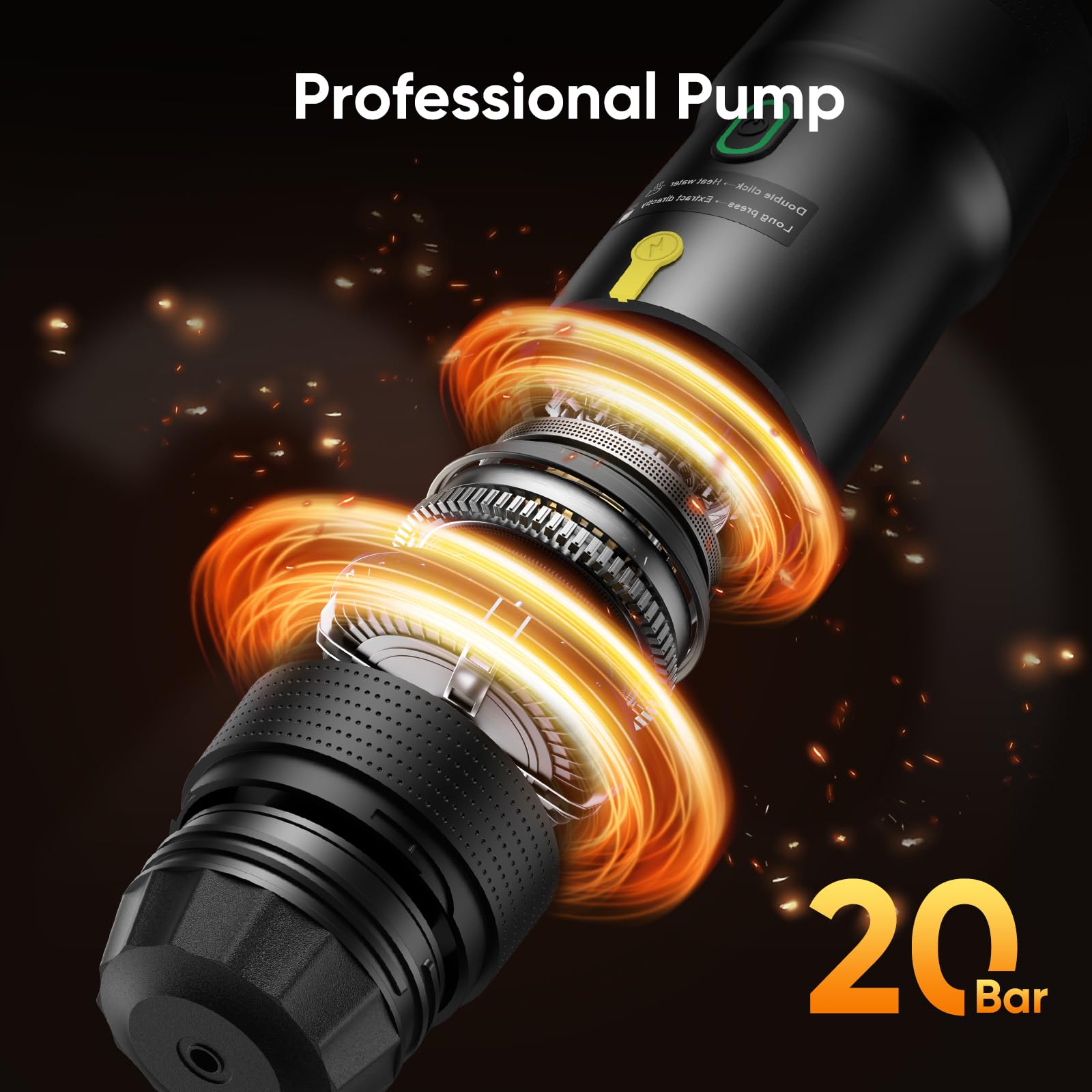 Portable Electric Espresso Machine - USB Rechargeable Travel Coffee Maker for Camping, Hiking, RV & Home Use | Compatible with Nespresso Capsules & Ground Coffee | Perfect for Road Trips, Office & Outdoor Adventures