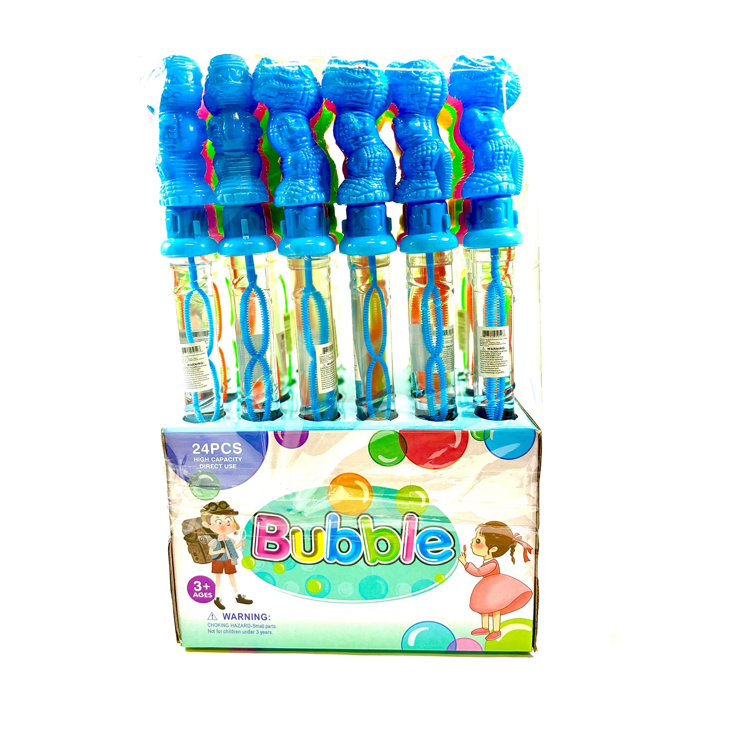 24-Pack Bubble Stick Dinosaur Toys for Kids - Fun Outdoor Party Favors, Birthday Gifts & Summer Playtime Activities