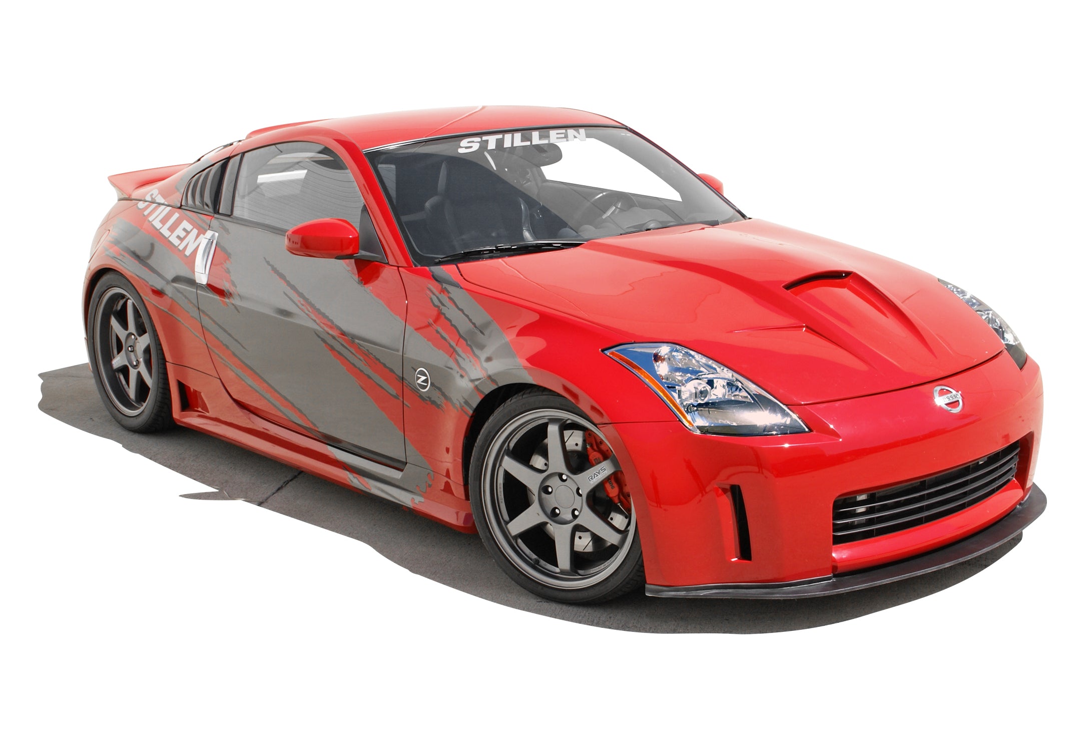 2003-2005 Nissan 350Z Z33 Front Bumper Lip Spoiler Splitter - Compatible with OEM Fascia (Part #1035011SP) - Enhance Sporty Look for Street Racing & Car Shows