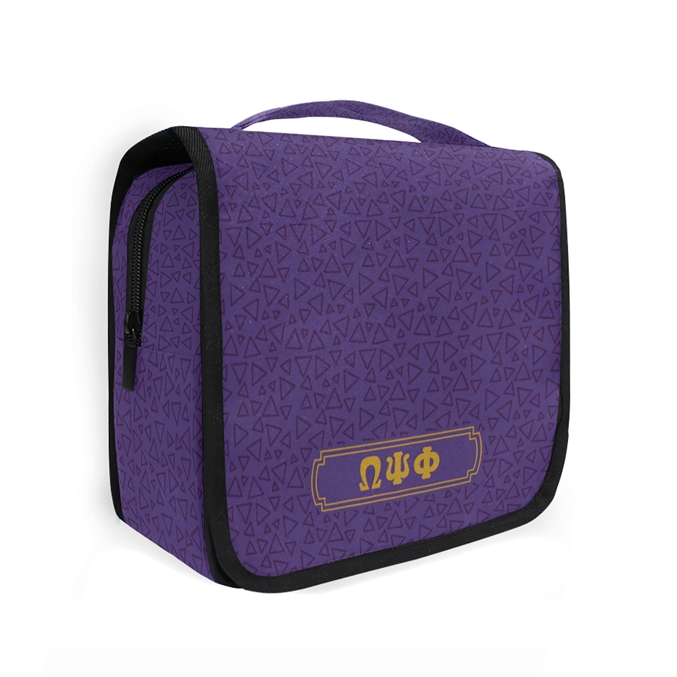 BBGreek Omega Psi Phi Fraternity Toiletry Travel Bag Organizer - Official Licensed Greek Merchandise for College Students & Alumni - Perfect for Dorm, Gym, and Business Trips