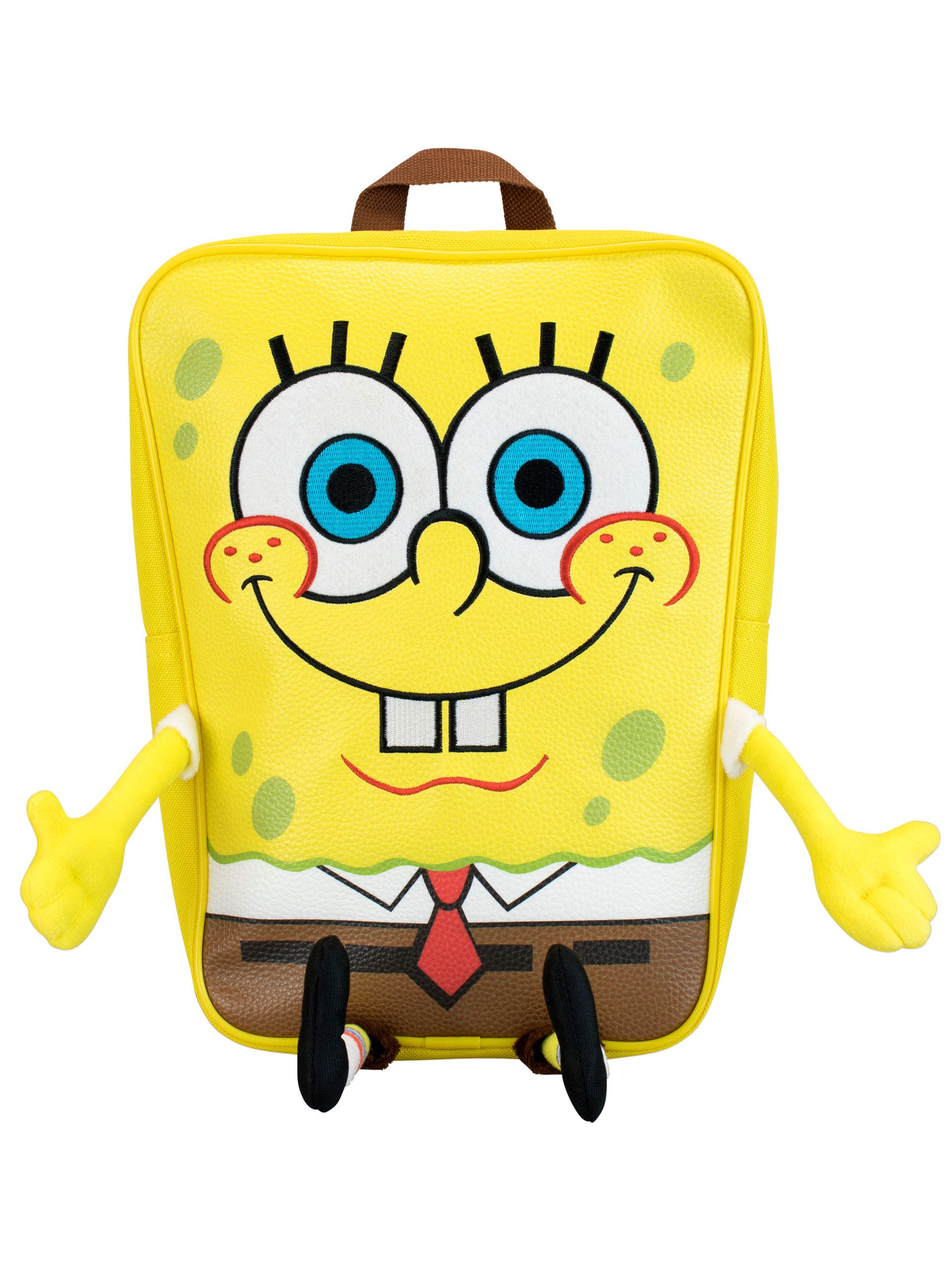 SpongeBob Backpack for Kids - Yellow School Bag for Boys & Girls, Lightweight & Durable, Perfect for School, Travel & Daily Use