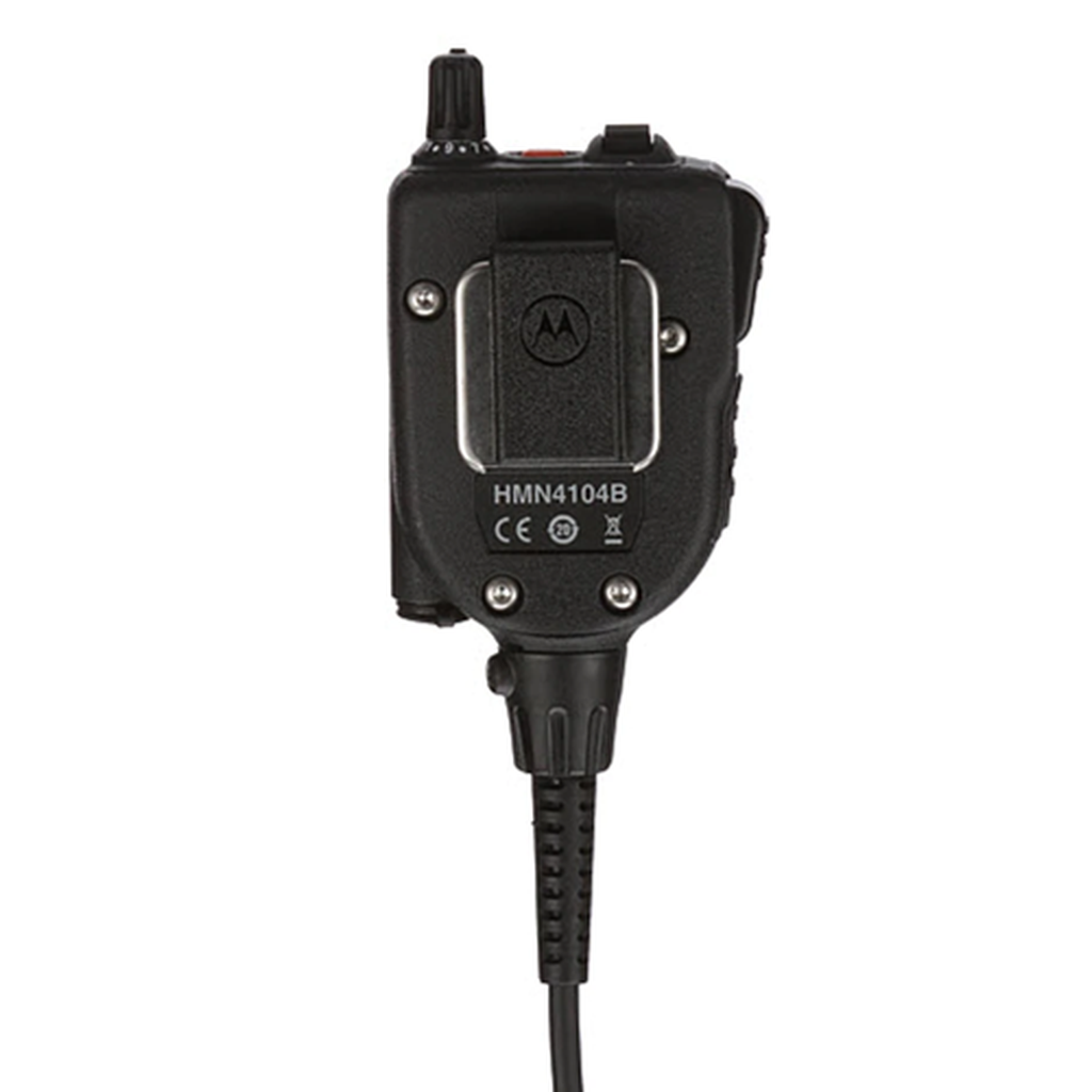 Motorola HMN4104B Two-Way Radio Remote Speaker Mic - Hands-Free Communication for Walkie Talkies - Ideal for Construction, Security & Outdoor Adventures