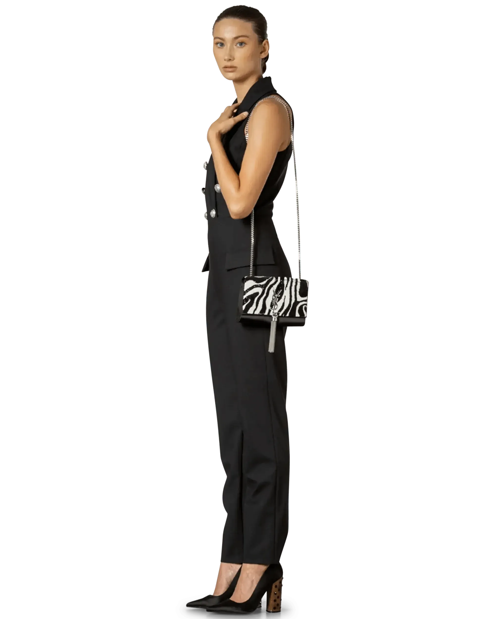 Kate Sequin Zebra Print Tassel Dress - Elegant Party Wear for Women, Perfect for Night Out, Club, and Special Occasions