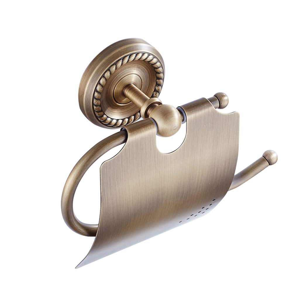 Antique Bronze Toilet Paper Holder - Bathroom Hardware for Vintage Decor