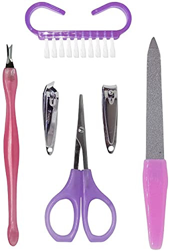 5-Piece Professional Manicure Pedicure Kit - Dead Skin & Hard Skin Remover Tools for Feet & Hands - Perfect for Home Spa, Nail Care & At-Home Pedicures