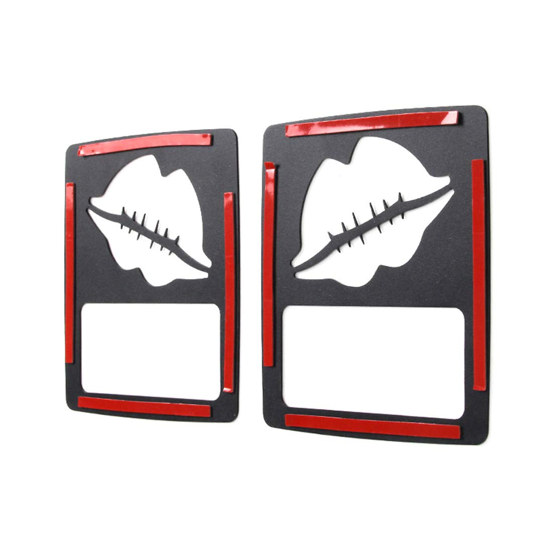 Jeep Wrangler JL & Unlimited Sport Tail Light Covers - Lip Print Taillight Protector Guards (1 Pair) | Durable Rear Lamp Cover for Off-Road & Daily Driving Protection