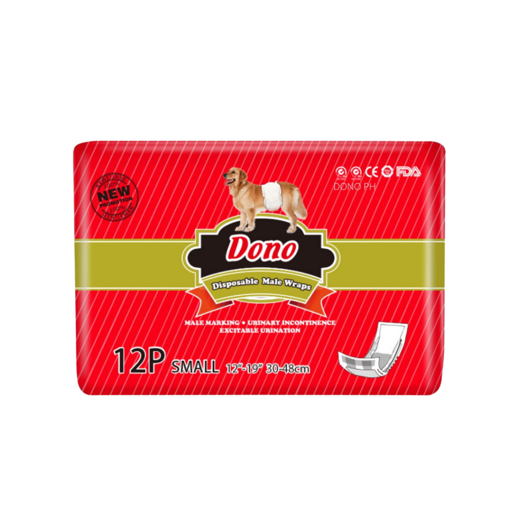 **Dono Pet Disposable Puppy Diapers for Male & Female Dogs - Absorbent & Leak-Proof - Perfect for House Training, Travel & Incontinence Care**
