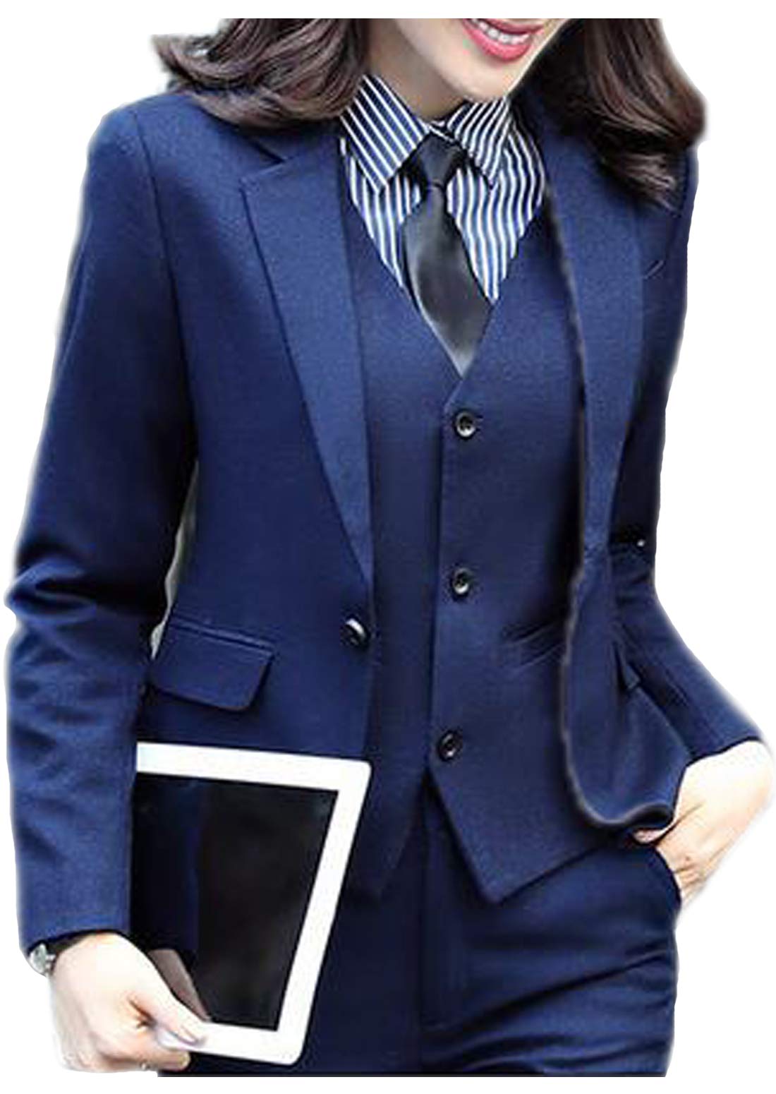 Elegant Women's 3-Piece Formal Business Suit Set - Professional Office Work Wear for Business Meetings & Corporate Events