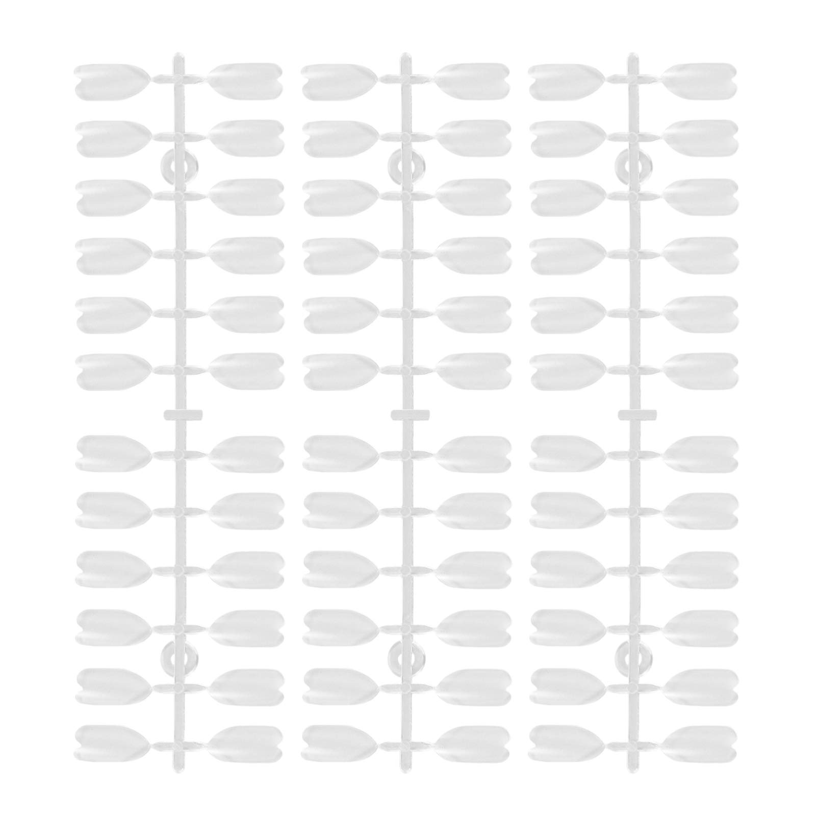 Minkissy 240Pcs Clear Nail Tips Display Board - Transfake Nail Polish Color Chart for Home & Salon DIY Manicure - Perfect for Nail Art, Gel Polish Swatching, and Professional Nail Tech Organization