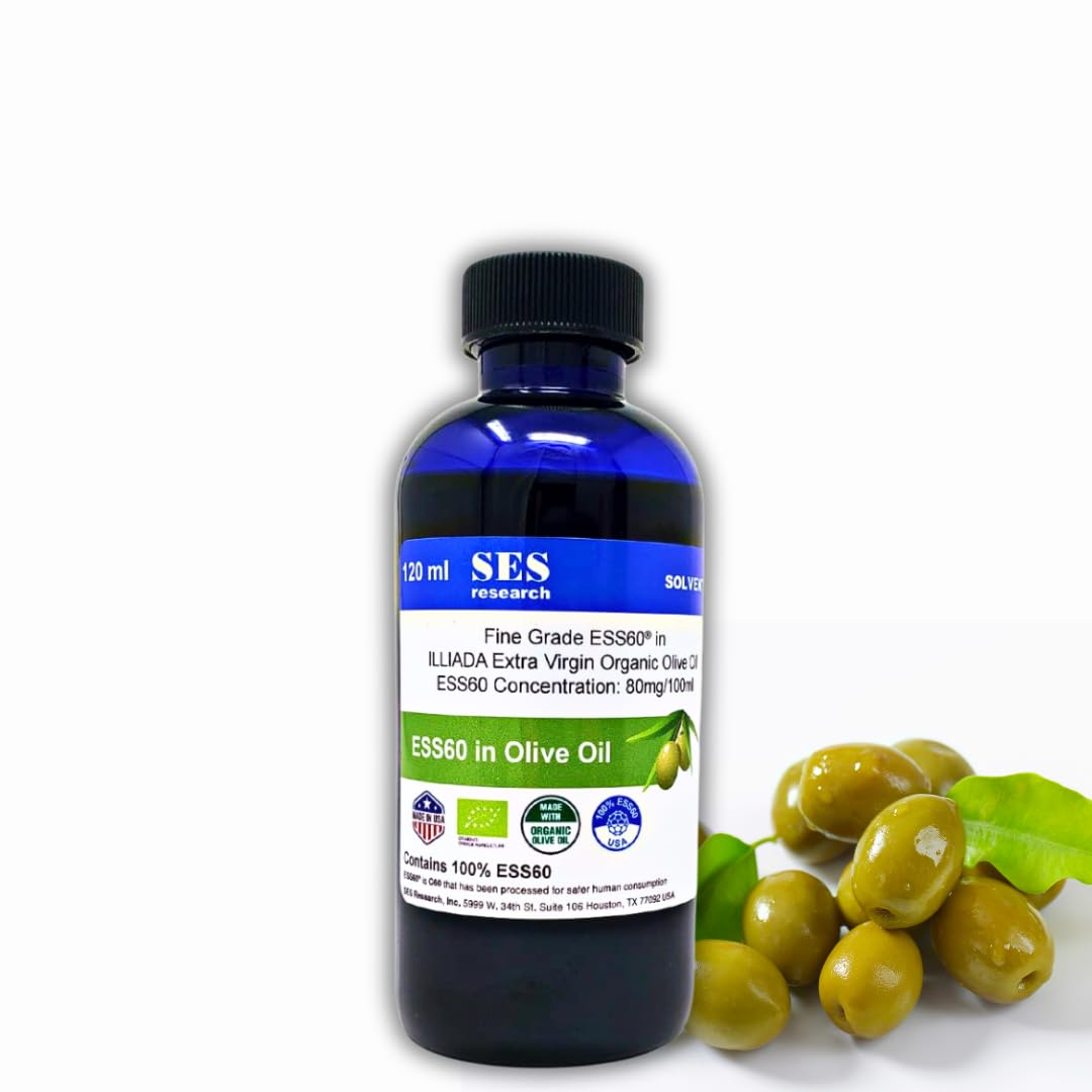 Pure C60 Fullerene 99.99% Premium Extra Virgin Olive Oil Supplement - 120ml Bottle - Antioxidant Boost for Brain Health & Longevity - Perfect for Daily Wellness Routine & Biohacking Enthusiasts