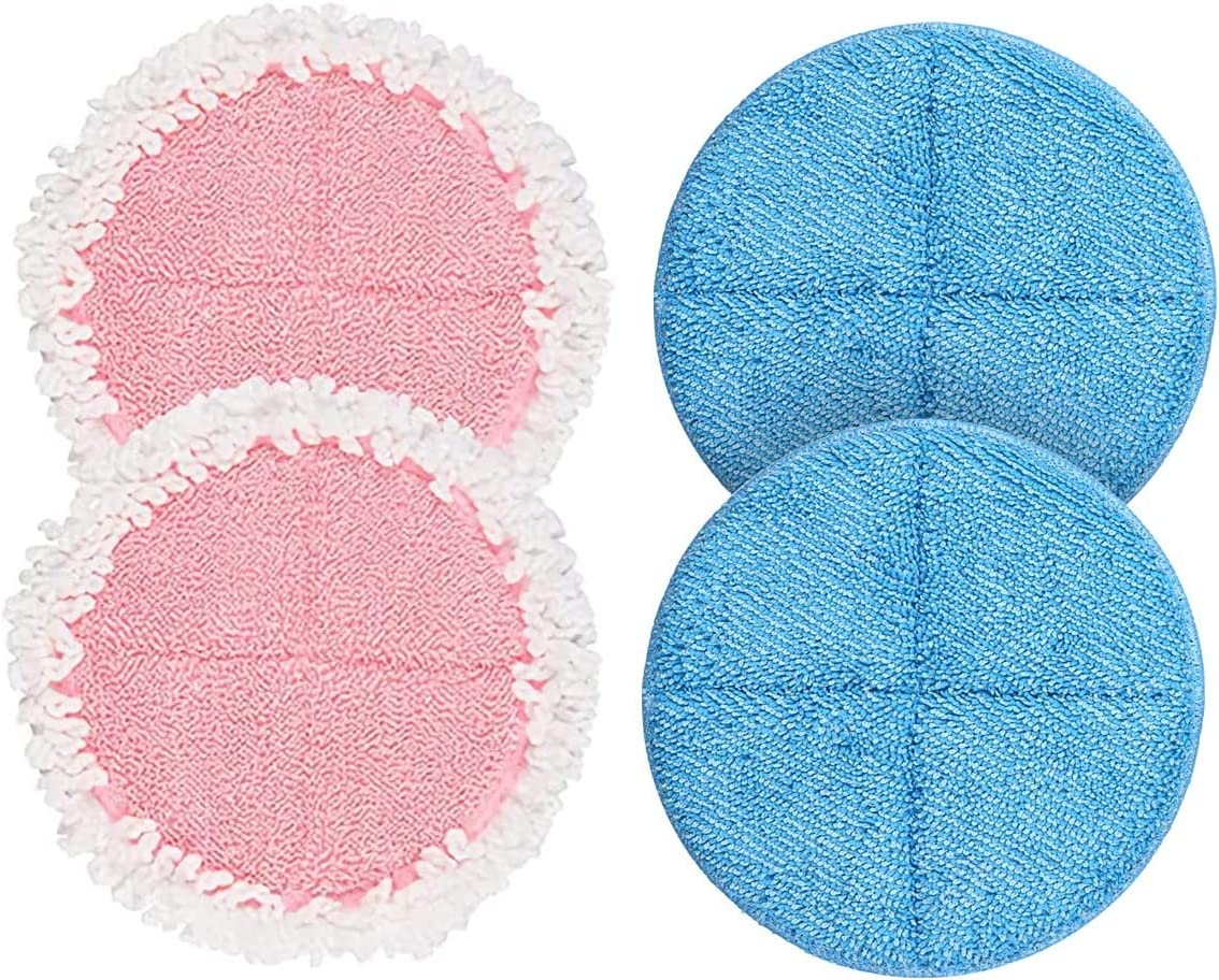 OGORI 4 Pack Replacement Electric Mop Pads for Floor Cleaning & Waxing - 7.28 Inch Microfiber Pads - Compatible with Most Electric Mops - Perfect for Hardwood, Tile & Laminate Floors