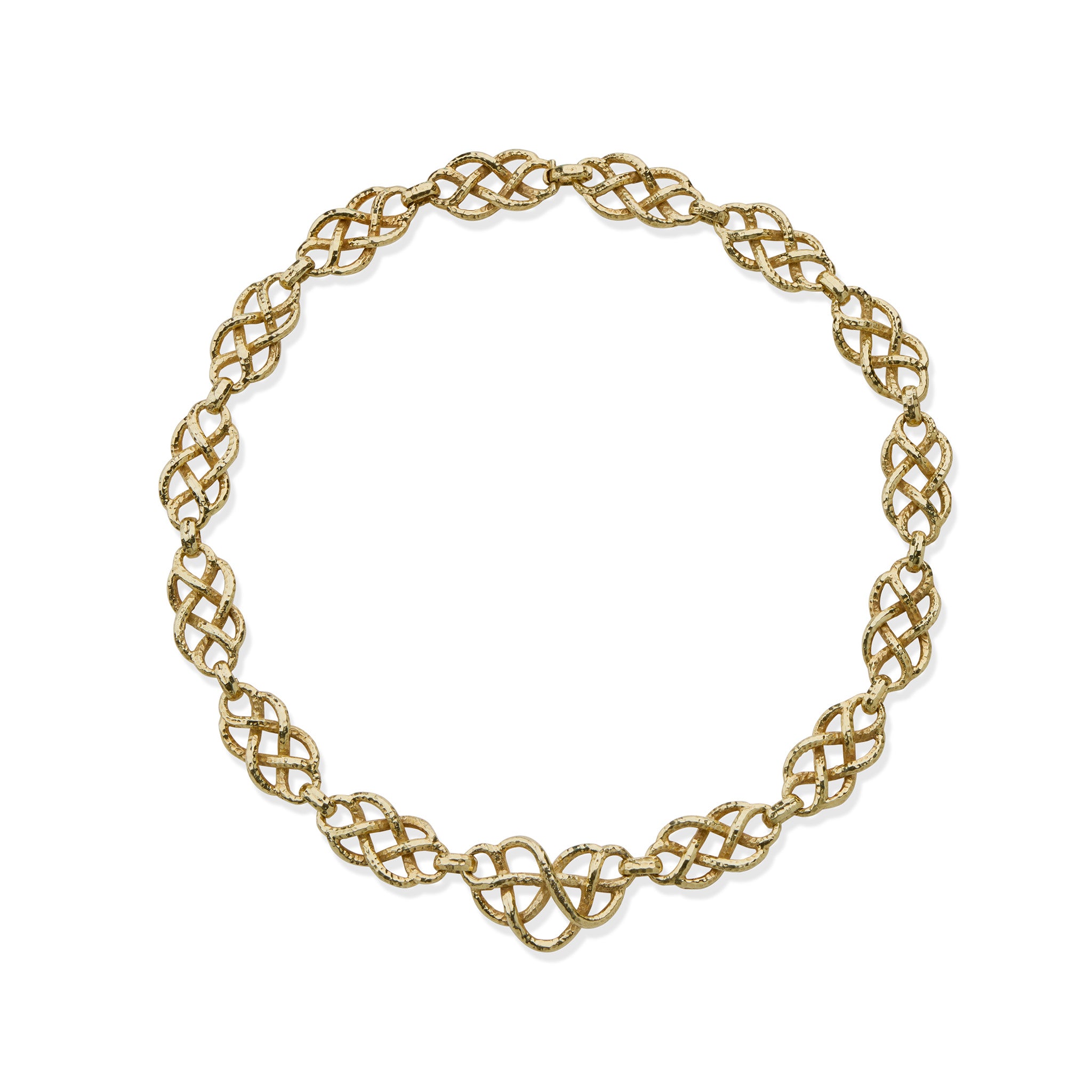 David Webb Hammered Pendant Necklace - 14K Gold Plated Statement Jewelry for Women | Elegant Layering Necklace for Party, Wedding & Everyday Wear