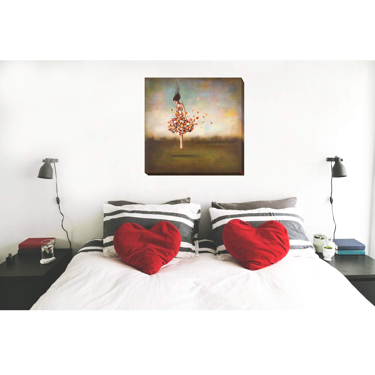 Artistic Home Gallery 3636A277IG Boundlessness in Bloom Wall Art - Modern Floral Canvas Painting for Living Room, Bedroom & Office Decor