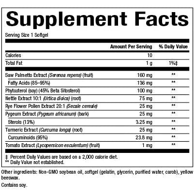 Nf Prostate Health Supplement - 60 Softgels for Men's Prostate Support | Promotes Urinary & Bladder Health | Ideal for Daily Wellness Routine