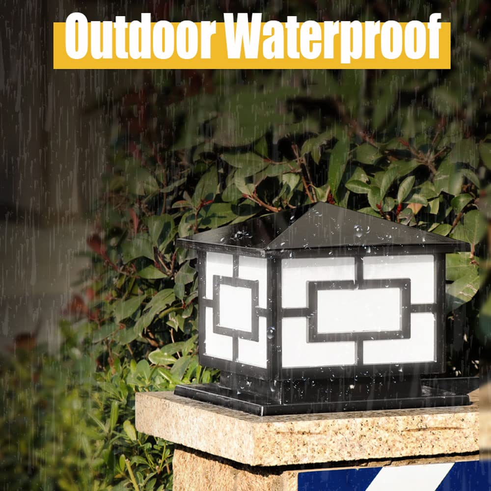 Waterproof Aluminum Pillar Lights Outdoor - IP65 Rustproof for Fence & Landscape