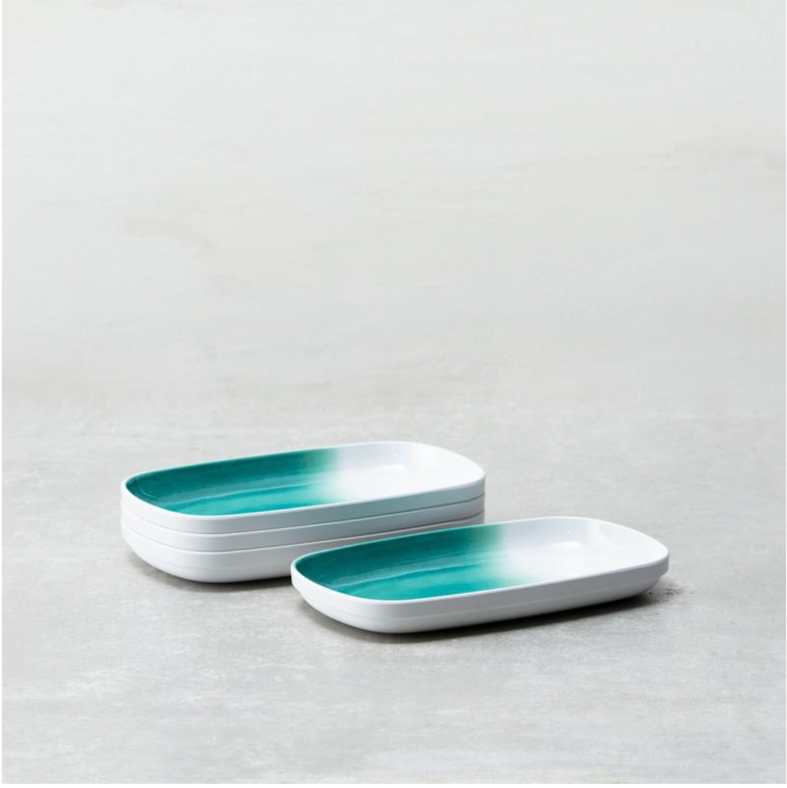 Fortessa La Côte Amalfi 11x7 Inch Small Rectangular Serving Platter - Elegant Appetizer & Cheese Tray for Dinner Parties, Entertaining & Holiday Gatherings