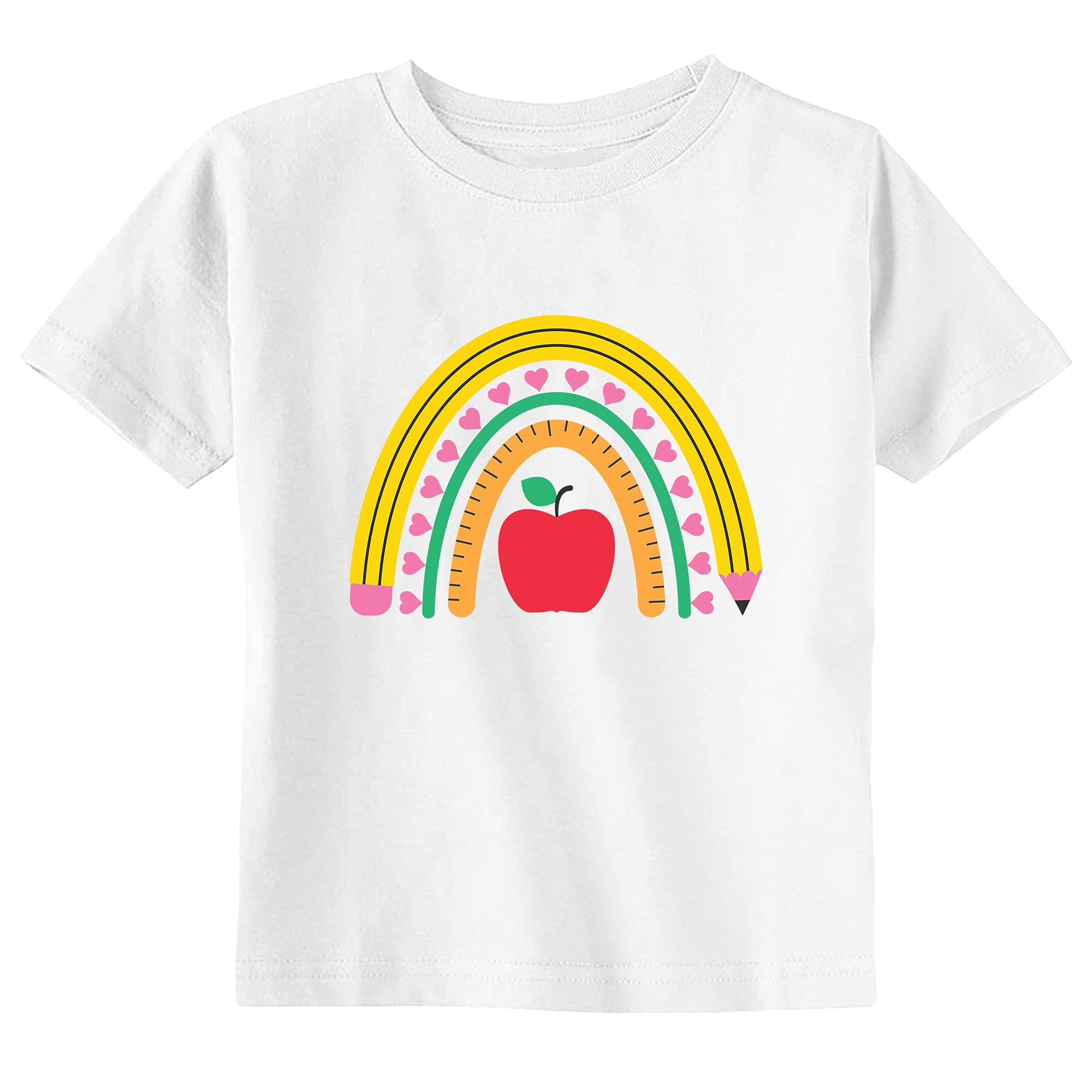 Rainbow Toddler & Youth Back to School T-Shirt - Comfortable Kids Graphic Tee for Classroom, Playdates & Family Outings
