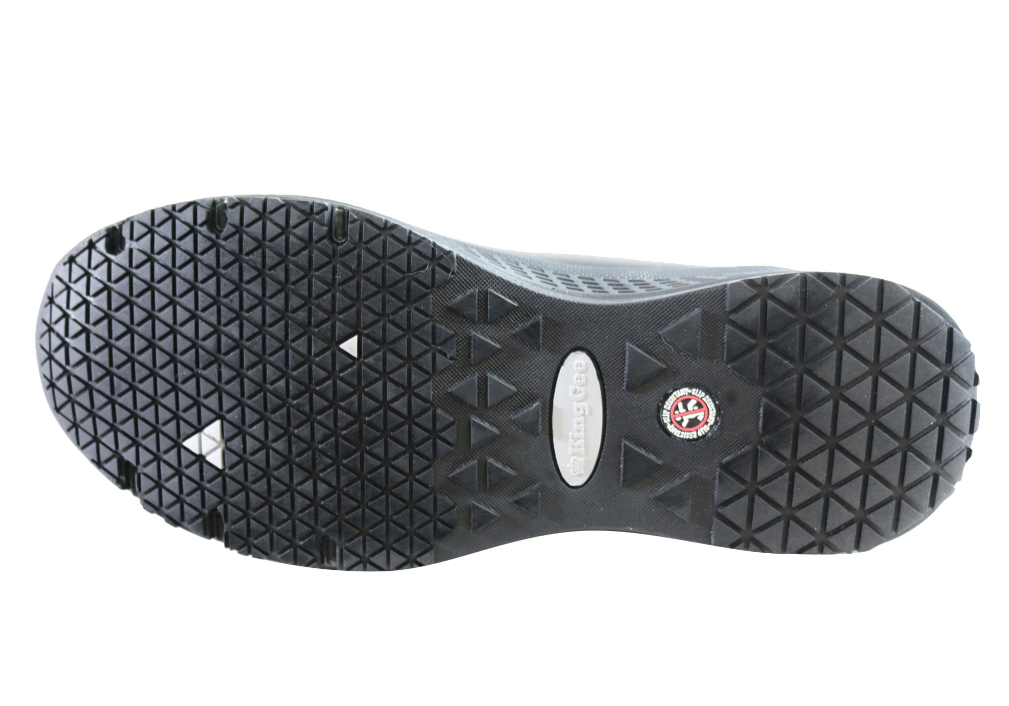 King Gee Superlite Slip-Resistant Women's Work Shoes - Comfortable Slip-On Safety Footwear for Nurses, Chefs & Hospitality Professionals
