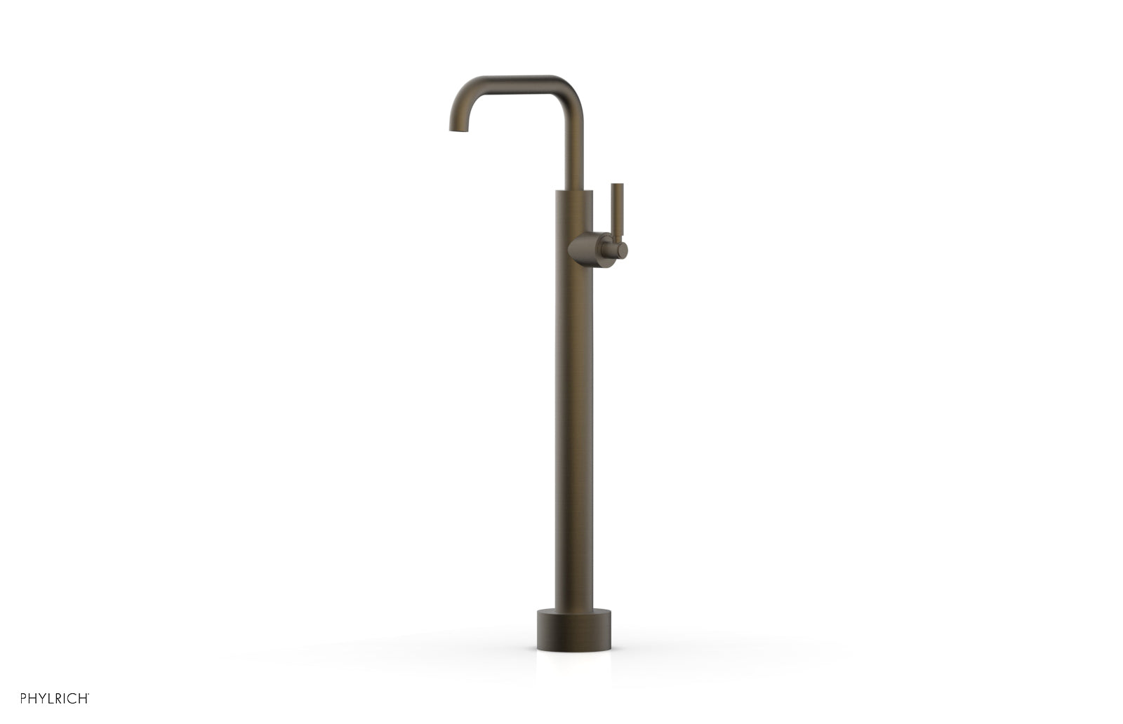 BASIC Low Floor Mount Tub Filler with Lever Handle - D130 45 04 - Durable Bathroom Faucet for Modern Showers & Bathtubs