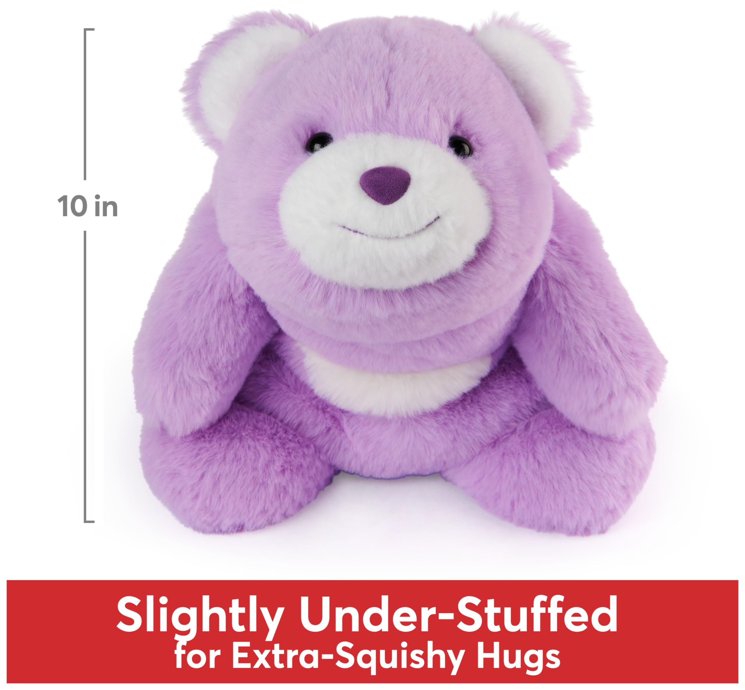 GUND Original Snuffles Teddy Bear - Soft Purple Stuffed Animal Plush Toy for Kids Ages 1+ (10 Inch) | Perfect for Cuddling, Baby Gifts & Nursery Decor
