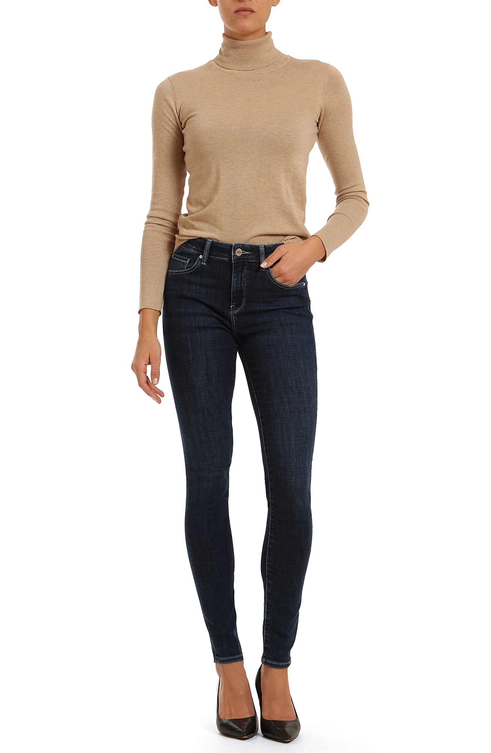 Mavi Women's Alissa High Rise Super Skinny Jeans - Stretch Denim Pants for Women, Slim Fit Ankle Jeans | Perfect for Casual Outfits, Date Night & Office Wear