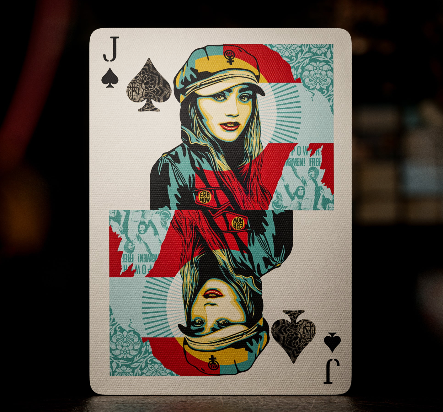 Obey Playing Cards - Premium Red Deck for Poker, Magic Tricks & Card Games | Perfect for Parties, Casino Nights & Collectors