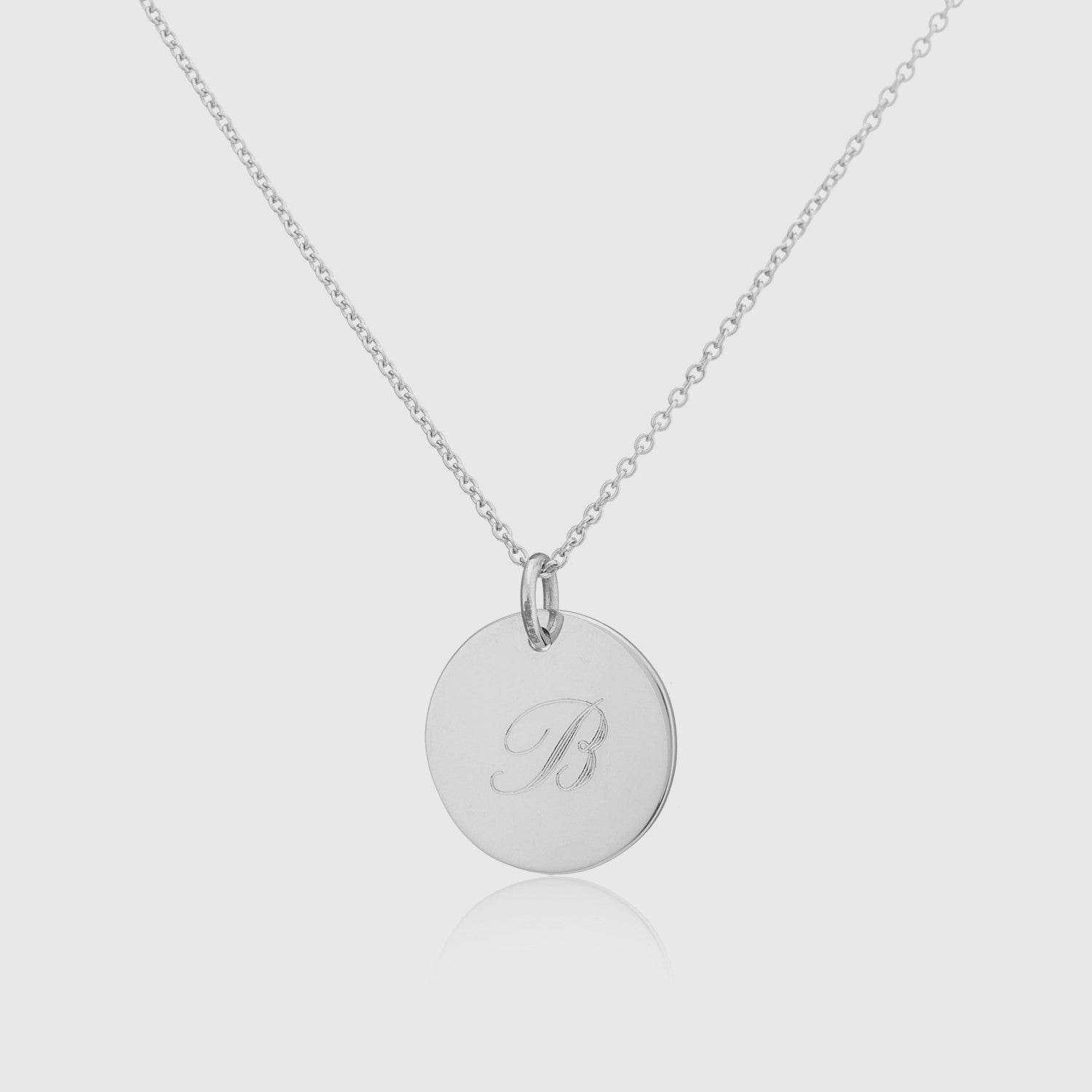 Sterling Silver 16mm Disc Pendant Necklace for Women - Elegant Medium Size Jewelry Gift for Birthday, Anniversary & Everyday Wear