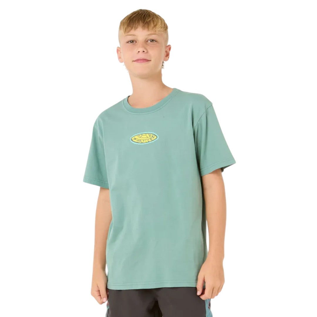 Rip Curl Raw Energy Logo Tee for Boys - Comfortable Cotton Graphic T-Shirt for Surfing, Skateboarding & Casual Wear