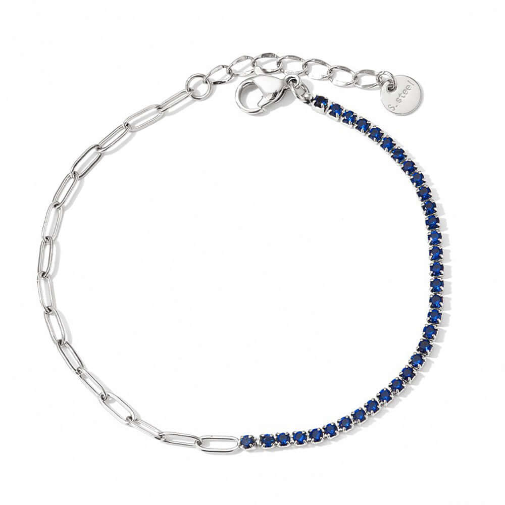 Sparkling Cubic Zirconia Tennis Anklet Bracelet for Women | Elegant 925 Sterling Silver Ankle Chain with CZ Stones | Perfect for Beach, Parties & Everyday Wear