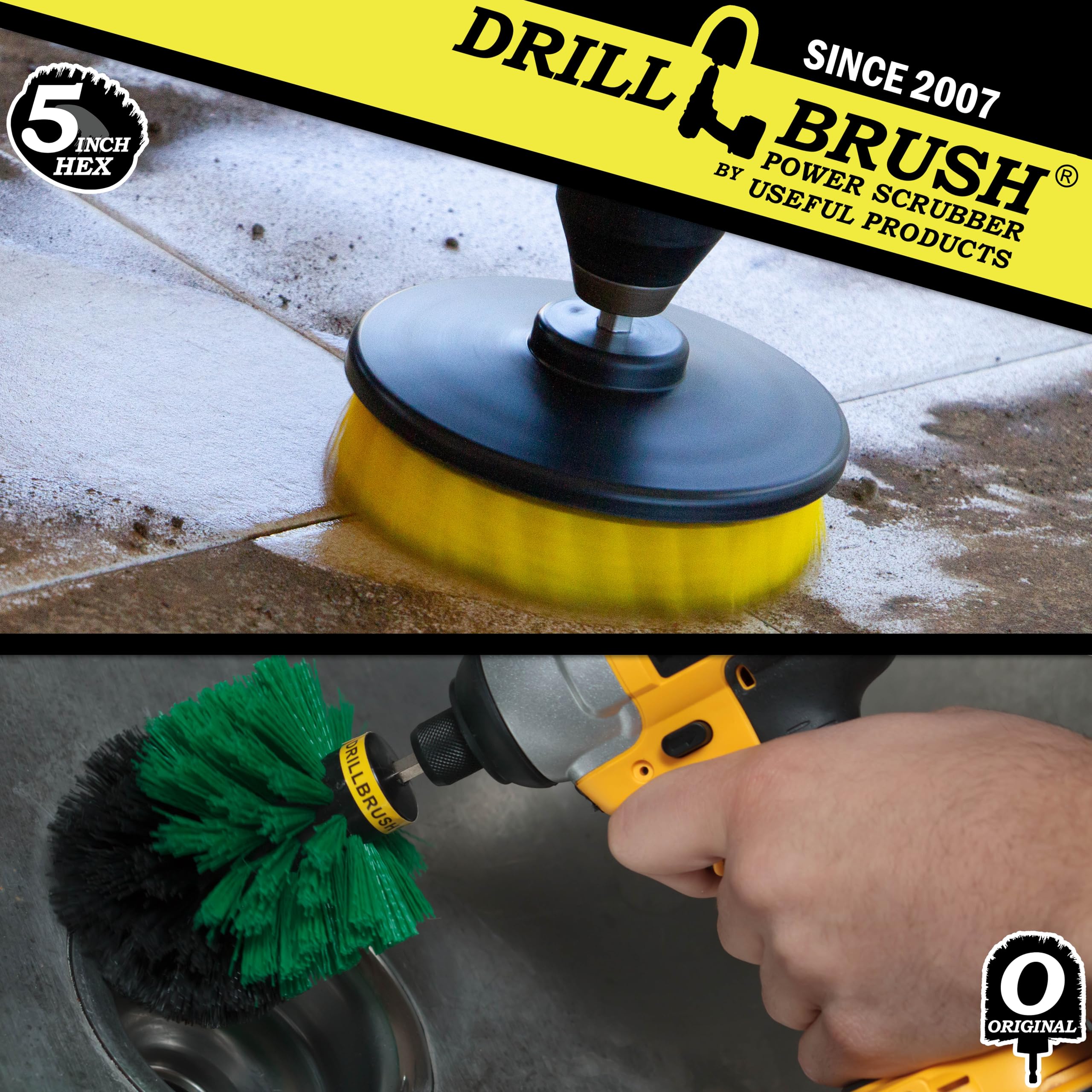 **Power Scrubber Drill Brush Set - Heavy Duty Grout & Tile Cleaning Attachments for Showers, Bathrooms & Household Surfaces - Ideal for Deep Cleaning, Stain Removal & Scrubbing Tough Grime**