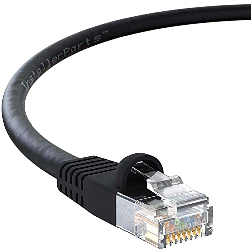 160-Pack CAT5E Ethernet Cables UTP Booted 6FT Black - High-Speed 1Gigabit/Sec Network & Internet Cable (350MHz) for Home Office, Gaming, and Server Setup
