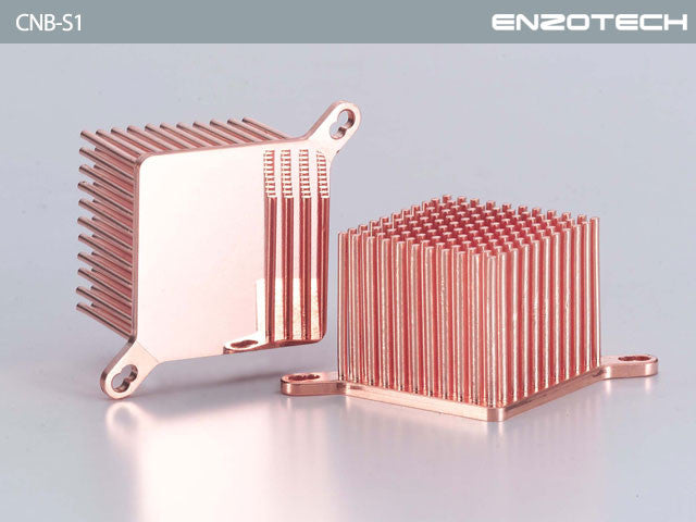 Enzotech Northbridge Heatsink - High-Performance One Piece Forged Copper Cooler (CNB-S1) | Perfect for PC Gaming & Overclocking Builds