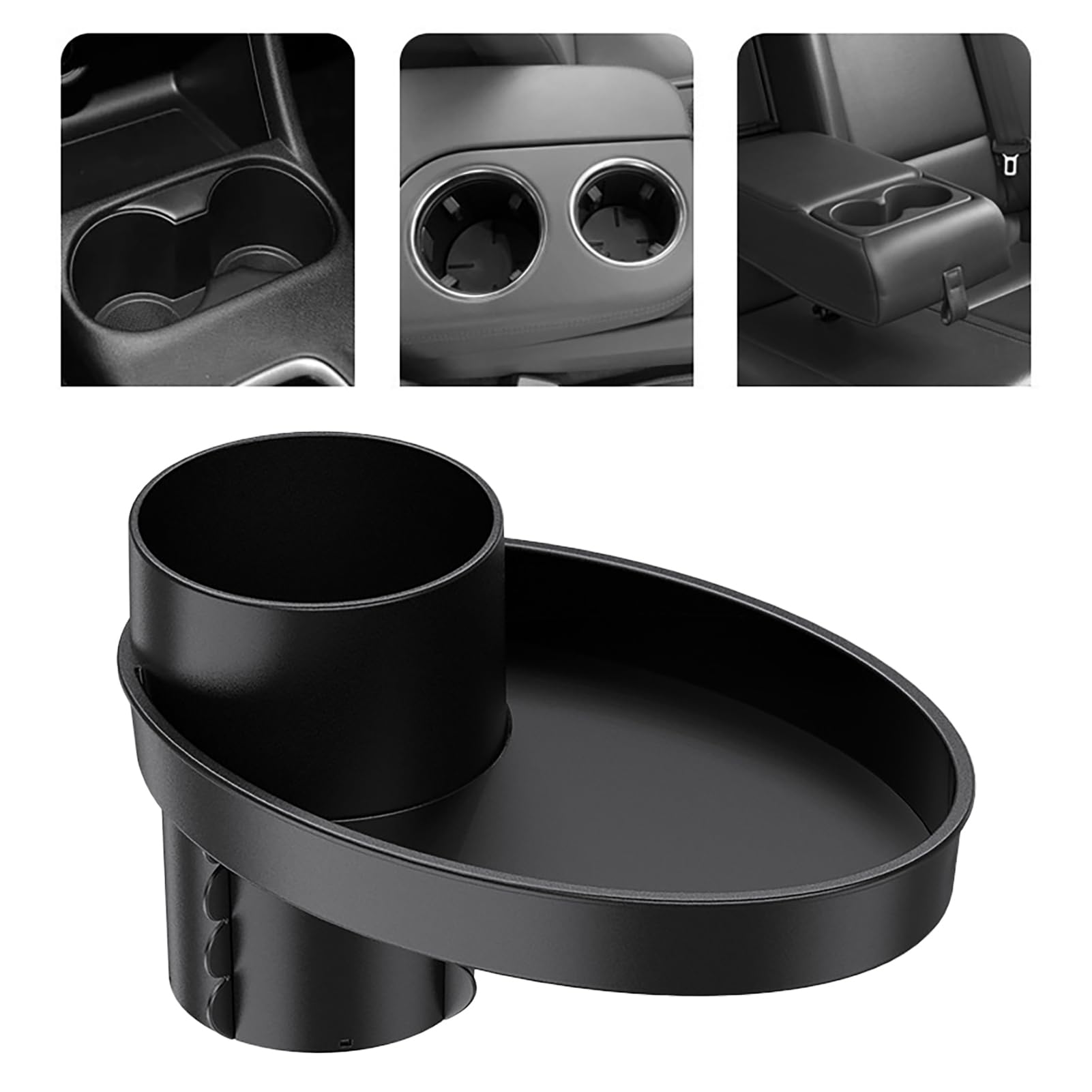BeNsil Car Seat Cup Holder & Snack Tray - Portable Travel Organizer with Storage Compartment | Fits Most Car Seats & Strollers | Perfect for Road Trips, Baby Strolls & Family Travel Accessories