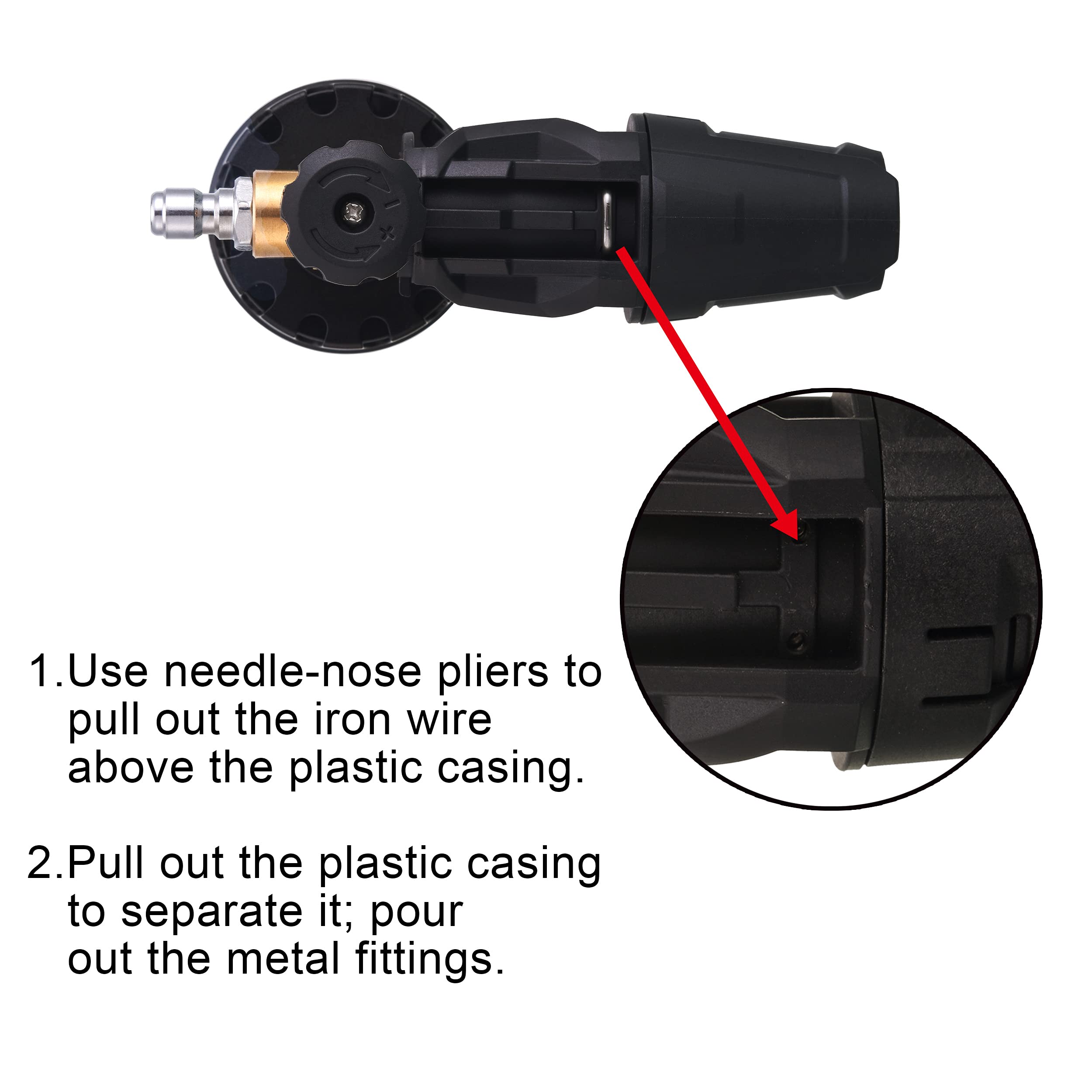 Premium Foam Cannon for Pressure Washer - 1.1mm Orifice, High Foam Output for Car Washing, Home Cleaning & Detailing | Tool Daily Professional Foam Maker for Deep Cleaning Vehicles, Driveways & Outdoor Surfaces