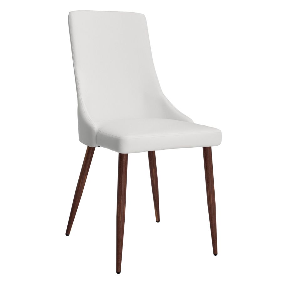 Stylish Faux Leather Dining Chair - Cora Design for Modern Home & Restaurant Decor | Comfortable PU Leather Seat for Kitchen, Dining Room & Office