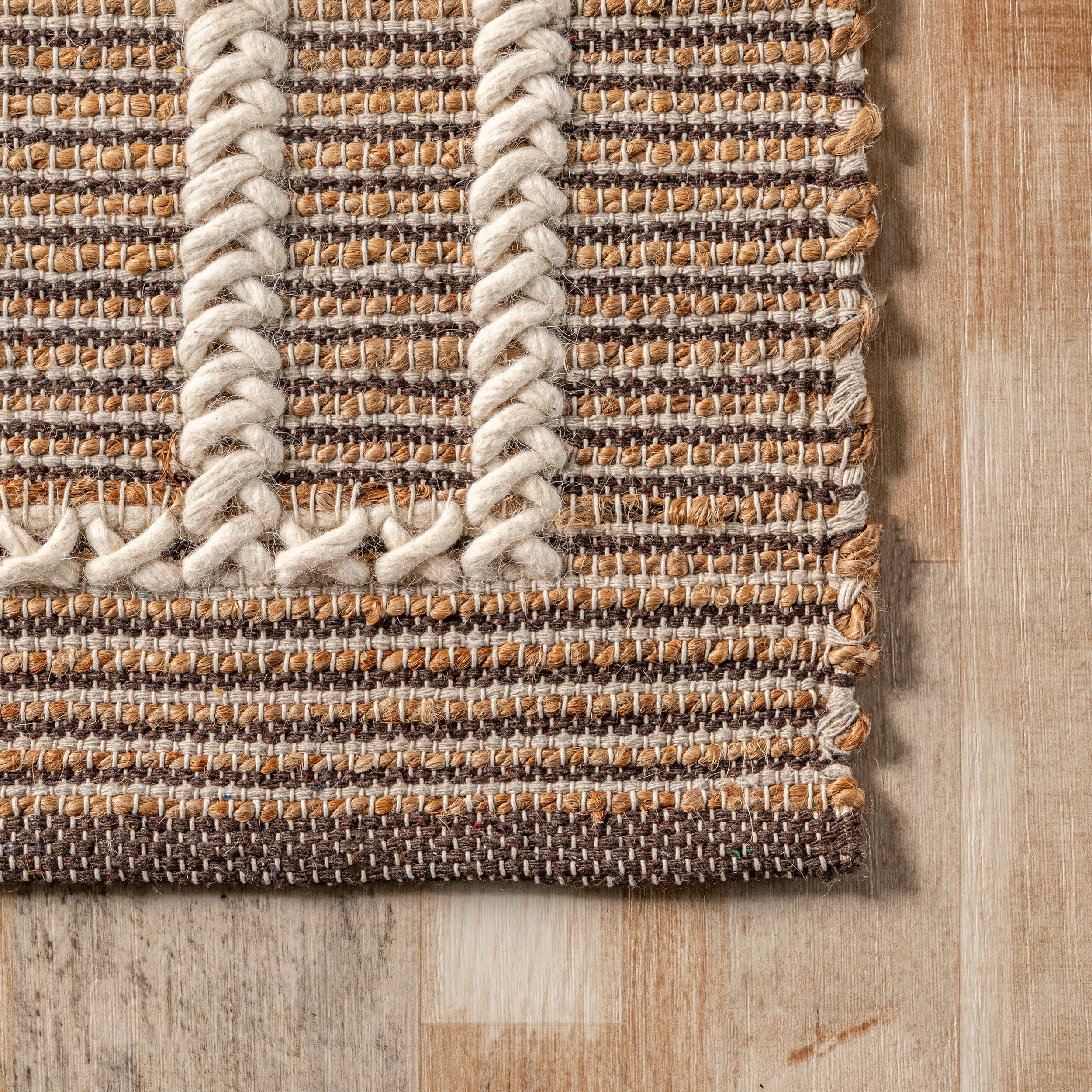 Anya Tuareg Rug - Handmade Natural Wool Area Rug for Living Room, Bedroom & Boho Decor | Eco-Friendly Home Accent