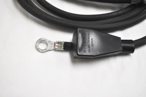 Miller 233473 10-Foot No. 3 Work Cable with Clamp Boot - Heavy Duty Power Cord for Welding Machines, Industrial Equipment & Workshop Tools