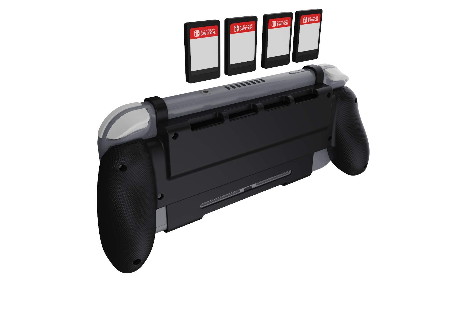 YoK Black Ergonomic Grip for Nintendo Switch Lite - Comfortable Handheld Controller Holder (Not Compatible with Original Switch) - Perfect for Gaming, Travel & Long Play Sessions