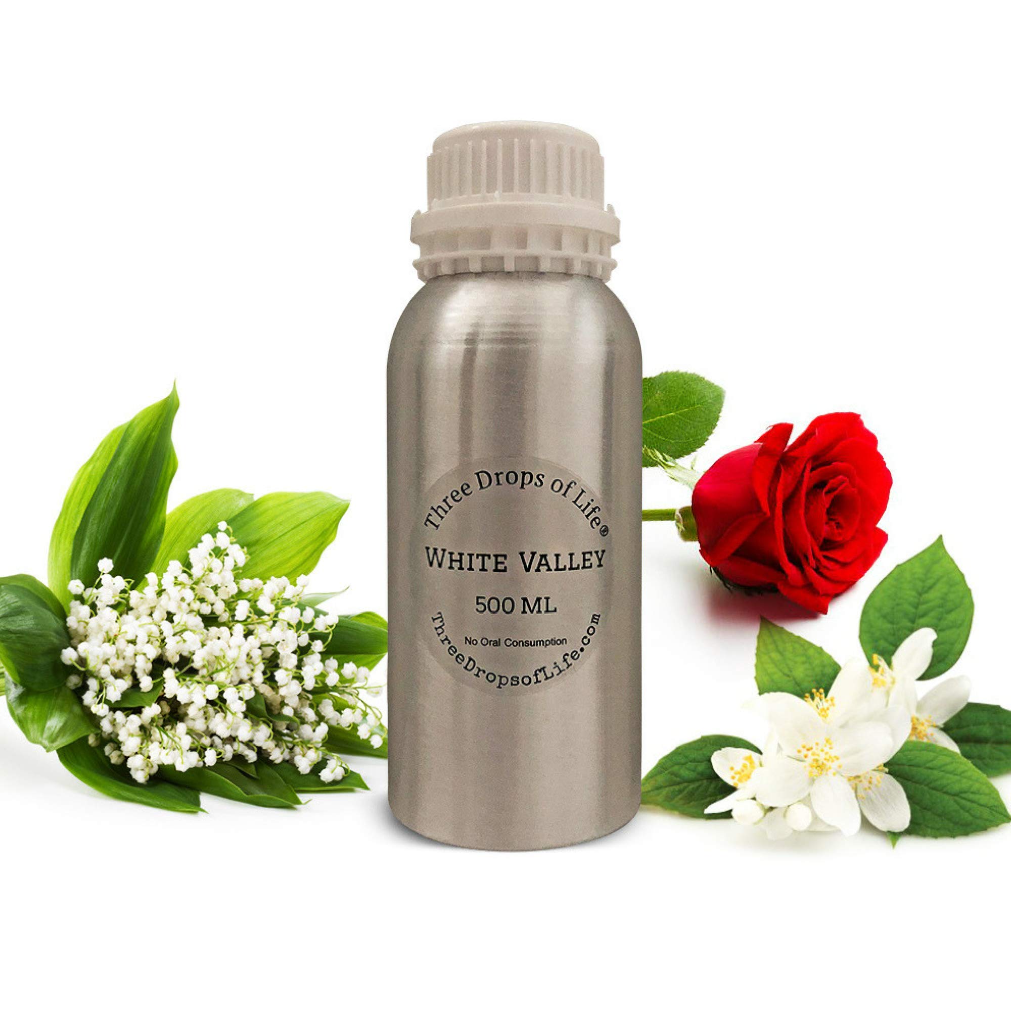 Premium 500ML Essential Oil for Diffusers - Aromatherapy Scent with Cold Air Diffusion, No Water Needed - Perfect for Home, Office, Spa & Yoga Relaxation (White Valley Fragrance)