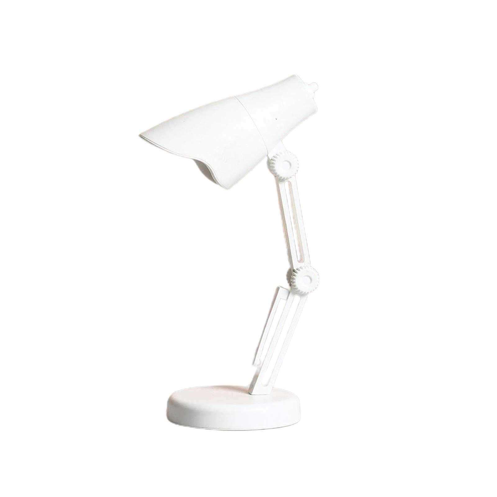 Hutishop 2020 Portable Folding LED Desk Lamp - Magnetic Base, Eye Protection, Mini Night Light (White) - Perfect for Bedroom, Office, Reading & Travel