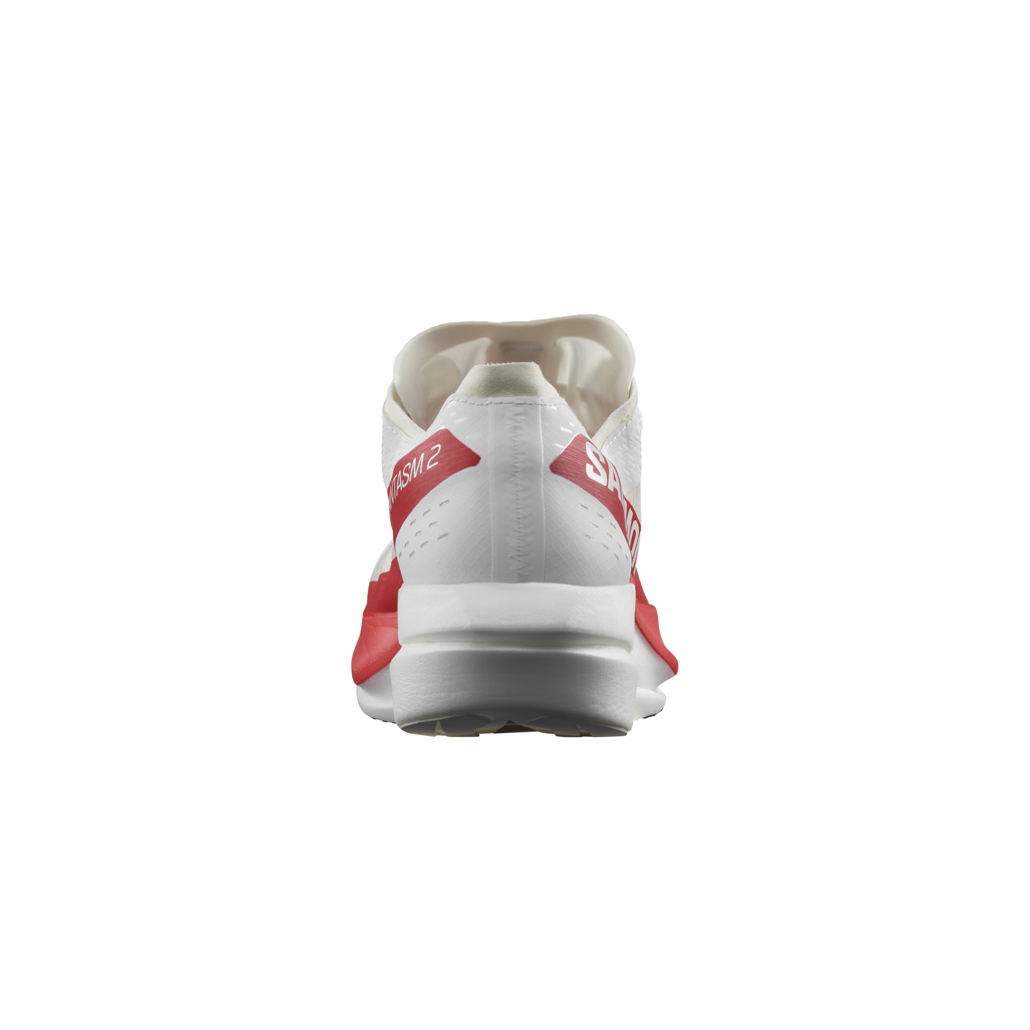 Salomon S/Lab Phantasm 2 Men's Road Running Shoes - White/White/High Risk Red | Lightweight Performance for Marathon Training & Competitive Racing